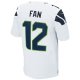 Mens Seattle Seahawks 12s Nike White Elite Jersey