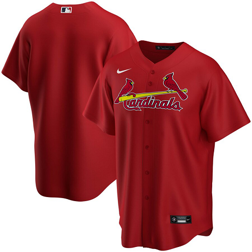 Men's Nike St. Louis Cardinals Blank Red Alternate 2020 MLB Jersey