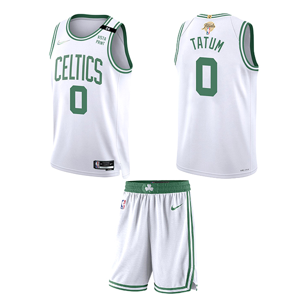 Men's NBA Finals Boston Celtics #0 Jayson Tatum White Nike Suit