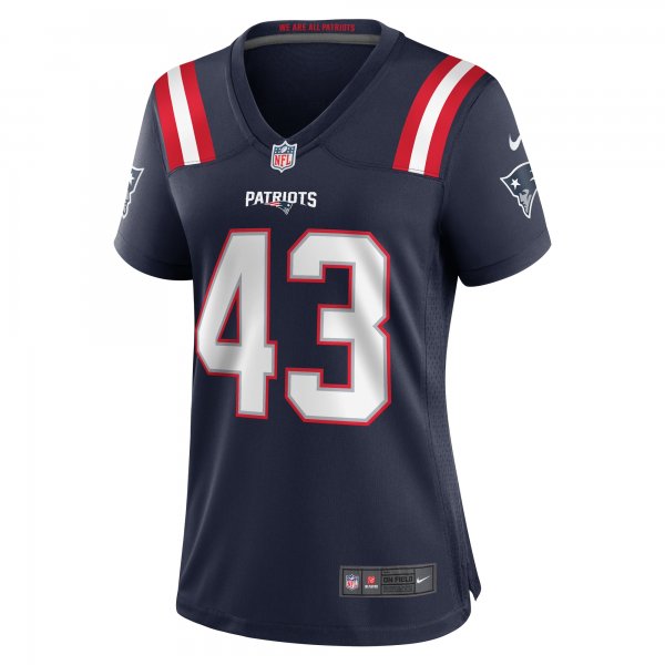 Women's New England Patriots Calvin Munson Nike Navy Home Game Player Jersey