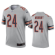 Men's Nike NFL Chicago Bears Khalil Herbert #24 Silver Inverted Legend Jersey