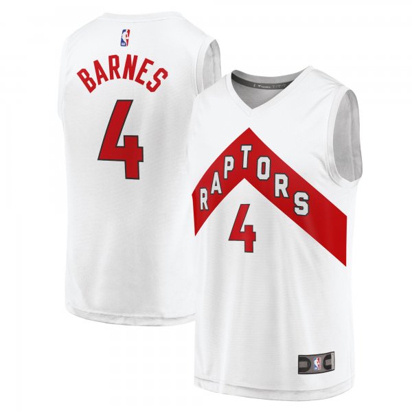 Men's Toronto Raptors Scottie Barnes Fanatics White Fast Break Replica Jersey - Association Edition