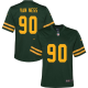 Youth's Green Bay Packers #90 Lukas Van Ness Green Alternate Stitched Jersey