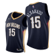 Men's New Orleans Pelicans #15 Jose Alvarado 2021-22 75th Diamond Anniversary Navy Icon Edition NBA Jersey