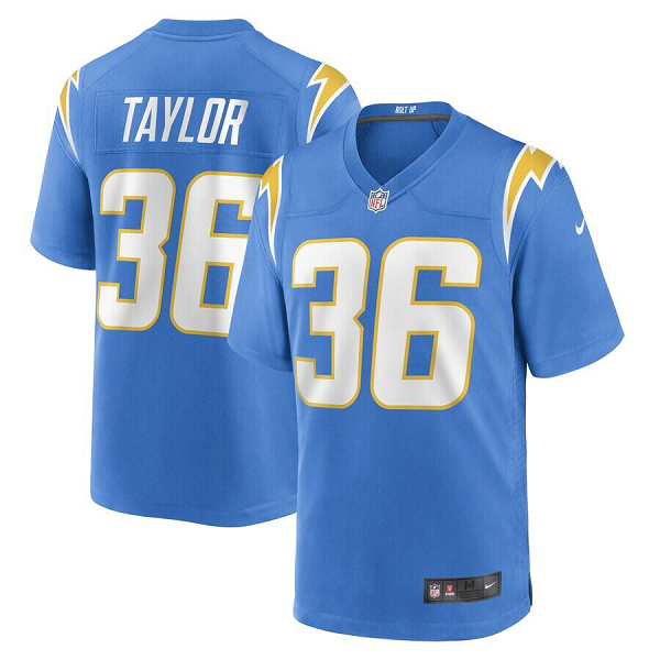 Men's Los Angeles Chargers #36 Ja'Sir Taylor Nike Powder Blue Limited Player Jersey