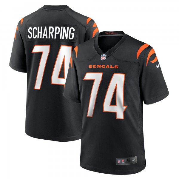 Men's Cincinnati Bengals Max Scharping Nike Black Game Player Jersey