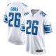 Men's Detroit Lions #26 Jahmyr Gibbs Nike White 2023 NFL Draft First Round Pick Game Jersey