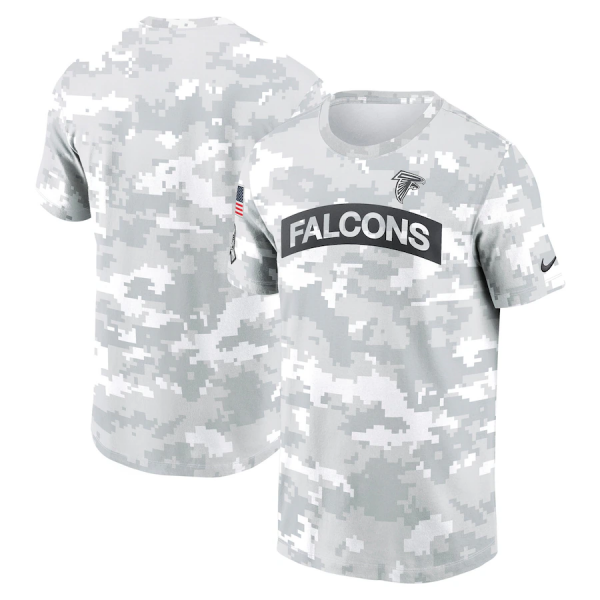 Men's Nike Arctic Camo Atlanta Falcons 2024 Salute To Service Performance T-Shirt