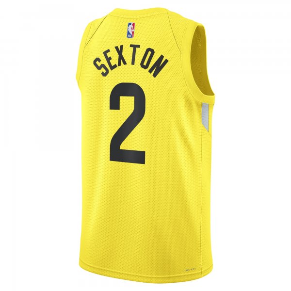 Unisex Utah Jazz Collin Sexton Nike Gold Swingman Jersey - Icon Edition