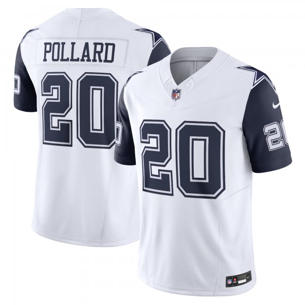 Men's Dallas Cowboys Tony Pollard Nike White Vapor F.U.S.E. Limited Jersey