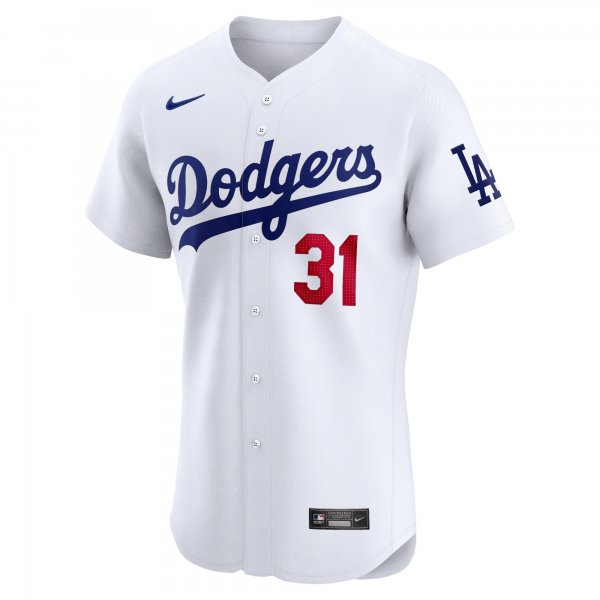 Men's Los Angeles Dodgers Tyler Glasnow Nike White Home Elite Player Jersey