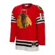 Men's Chicago Blackhawks Bobby Hull Mitchell & Ness Red  1960/61 Blue Line Player Jersey