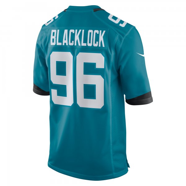 Men's Jacksonville Jaguars Ross Blacklock Nike  Teal Team Game Jersey