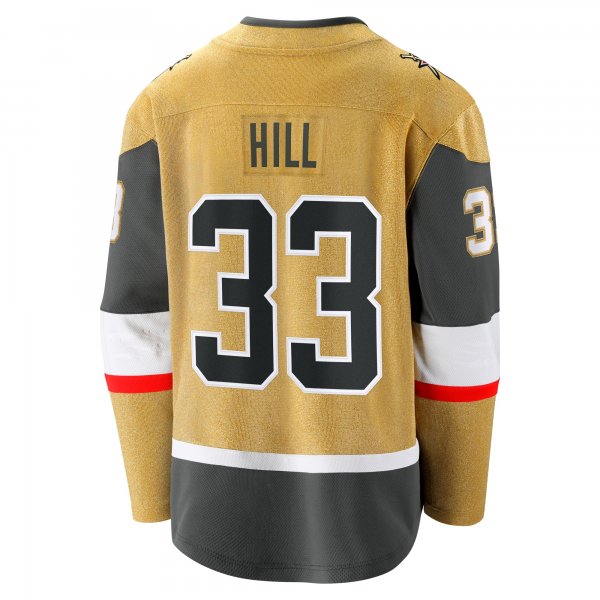 Men's Vegas Golden Knights Adin Hill Fanatics Gold Home Breakaway Jersey