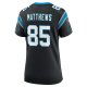 Women's Carolina Panthers Jordan Matthews Nike  Black  Game Jersey