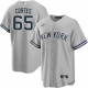 Youth New York Yankees #65 Nestor Cortes Gray Road MLB Jersey