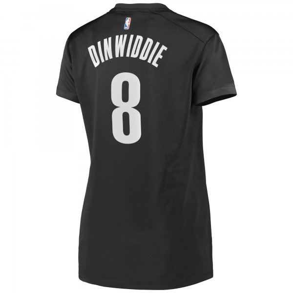 Women's Brooklyn Nets Spencer Dinwiddie Fanatics Black Fast Break Player Jersey - Statement Edition