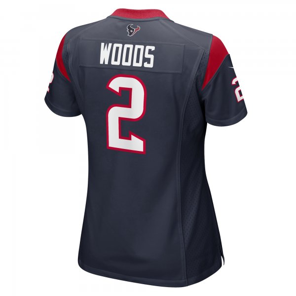 Women's Houston Texans Robert Woods Nike  Navy  Game Jersey