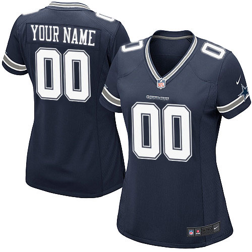 Nike Dallas Cowboys Customized Navy Blue Stitched Elite Women's NFL Jersey