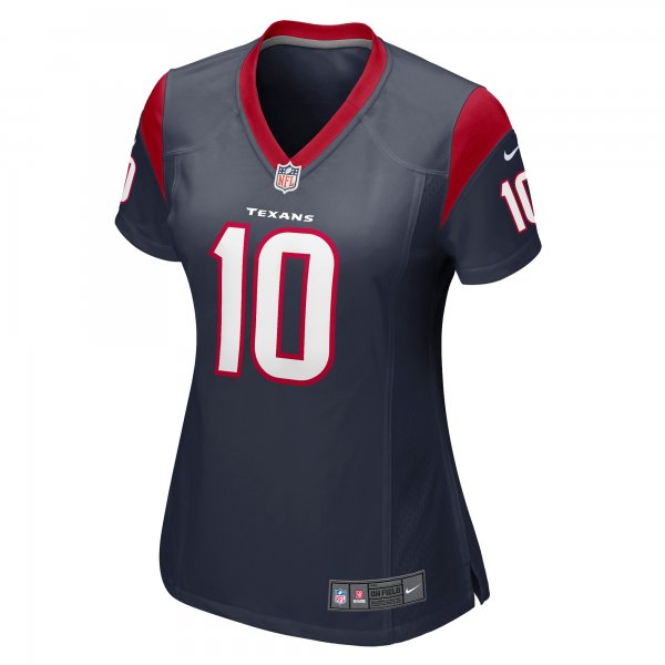 Women's Houston Texans Davis Mills Nike Navy Nike Game Jersey