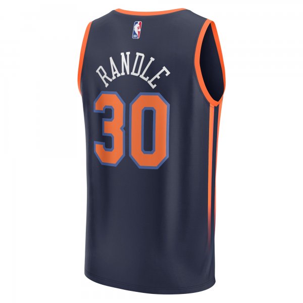 Men's New York Knicks Julius Randle Fanatics Navy Fast Break Replica Player Jersey - Statement Edition