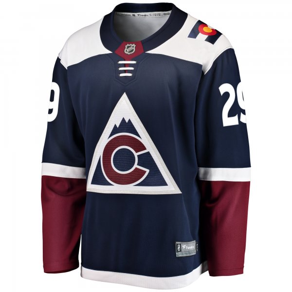 Men's Colorado Avalanche Nathan MacKinnon Fanatics Navy Alternate Breakaway Player Jersey