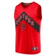 Men's Toronto Raptors RJ Barrett Fanatics Red Fast Break Player Jersey - Icon Edition