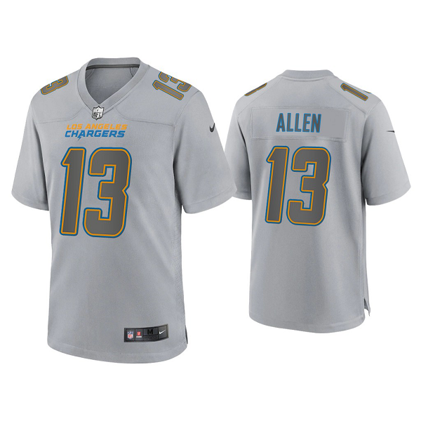 Men's Los Angeles Chargers Keenan Allen Gray Atmosphere Fashion Game Jersey