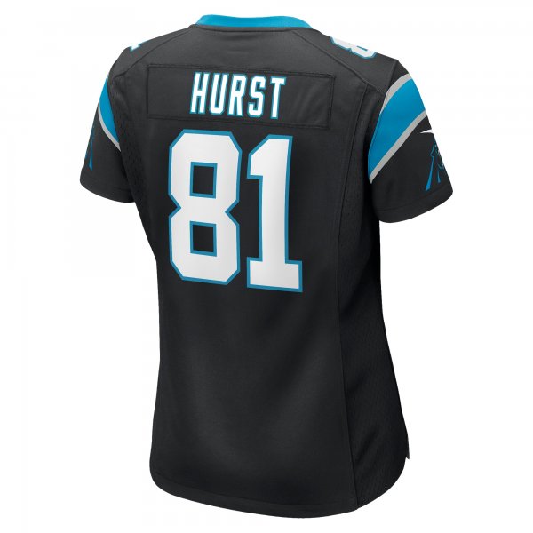 Women's Carolina Panthers Hayden Hurst Nike Black Game Player Jersey