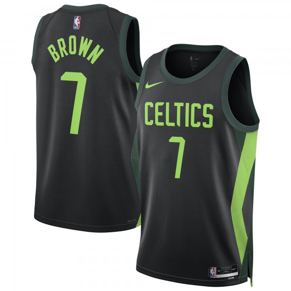 Jaylen Brown #7 Boston Celtics Nike Unisex 2024/25 Swingman City Edition Black Player Jersey