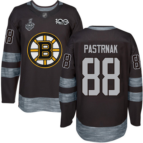 Boston Bruins #88 David Pastrnak Black 1917-2017 100th Anniversary Stanley Cup Final Bound Stitched NHL Jersey