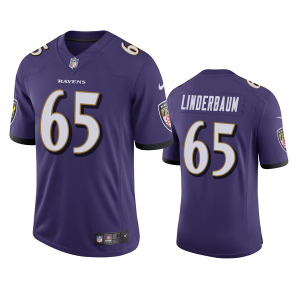 Men's Baltimore Ravens Tyler Linderbaum Purple 2022 NFL New Draft Vapor Limited Jersey