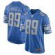 Men's #89 Nike Dan Campbell Blue Detroit Lions Retired Player Game Jersey