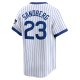 Men's Chicago Cubs Ryne Sandberg Nike White Throwback Cooperstown Limited Jersey