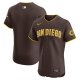 Men's San Diego Padres  Nike Brown Road Vapor Premier Elite Patch Jersey