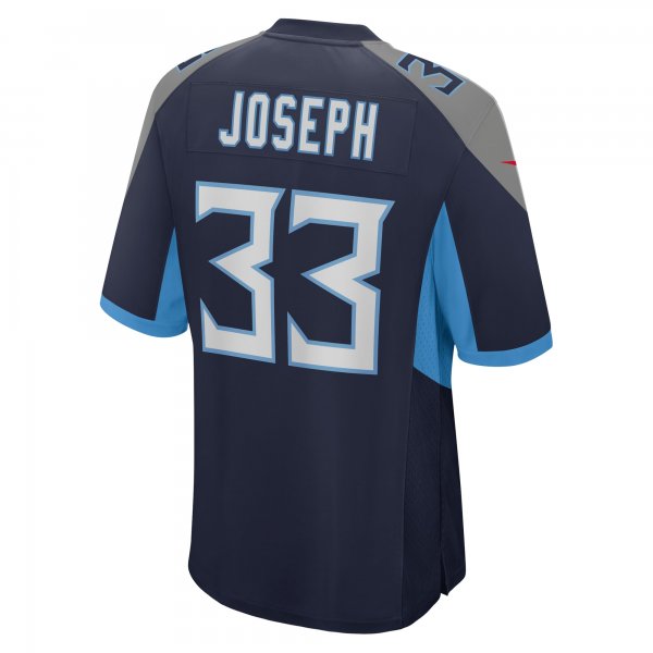 Men's Tennessee Titans Johnathan Joseph Nike Navy Game Jersey