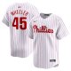 Men's Philadelphia Phillies #45 Zack Wheeler Nike White Home Limited Player Jersey