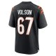 Men's Cincinnati Bengals Cordell Volson Nike Black Game Player Jersey