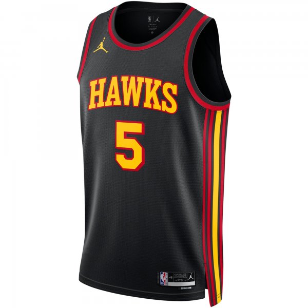 Unisex Atlanta Hawks Dejounte Murray Jordan Brand Black Swingman Jersey - Statement Edition