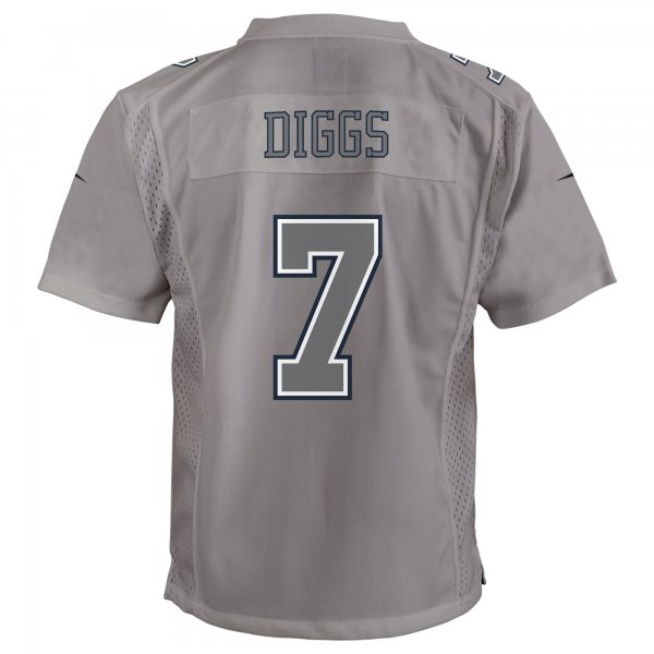 Youth Dallas Cowboys Trevon Diggs Nike Gray Atmosphere Game Jersey