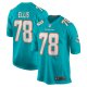 Men's Miami Dolphins Justin Ellis Nike  Aqua  Game Jersey