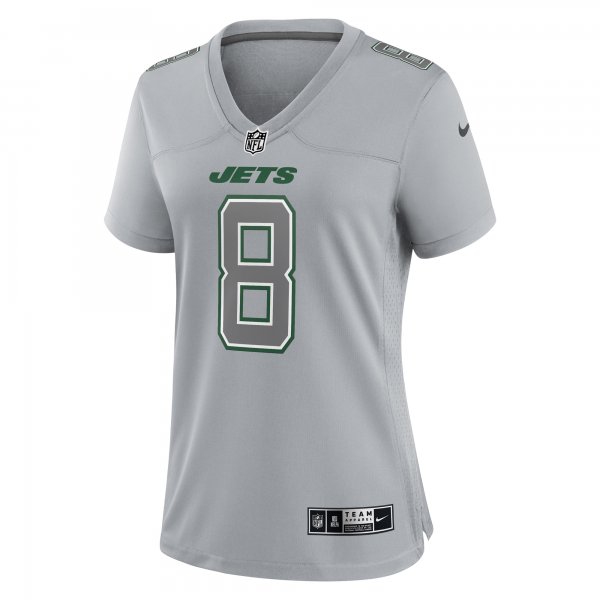 Women's New York Jets Aaron Rodgers Nike Heather Gray Atmosphere Fashion Game Jersey