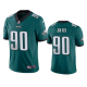 Men's Philadelphia Eagles Jordan Davis Green 2022 NFL New Draft Vapor Limited Jersey