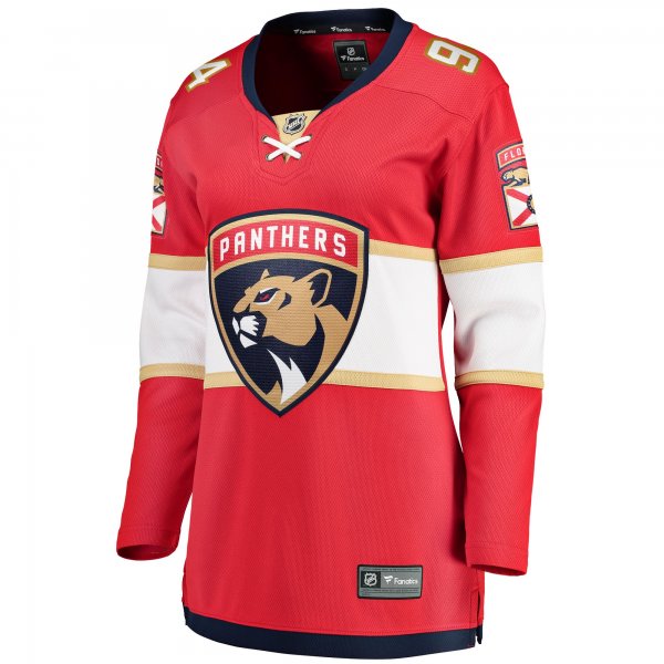 Women's Florida Panthers Ryan Lomberg Fanatics Red Home Breakaway Player Jersey