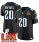 Youth Philadelphia Eagles #20 Brian Dawkins Black Super Bowl LIX F.U.S.E. Vapor Limited Stitched Jersey