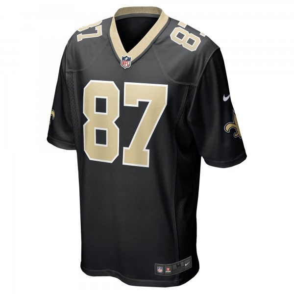 Men's New Orleans Saints Foster Moreau Nike  Black Team Game Jersey