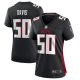 Women's Atlanta Falcons Tae Davis Nike  Black Team Game Jersey