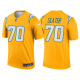 Men's Los Angeles Chargers #70 Rashawn Slater Gold 2021 Limited NFL Jersey