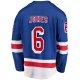 Men's New York Rangers Zac Jones Fanatics Blue Home Premier Breakaway Player Jersey