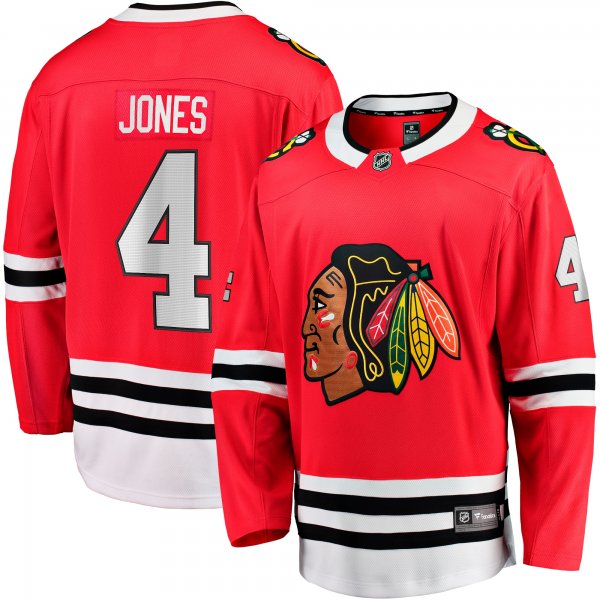 Men's Chicago Blackhawks Seth Jones Fanatics Red Home Breakaway Player Jersey